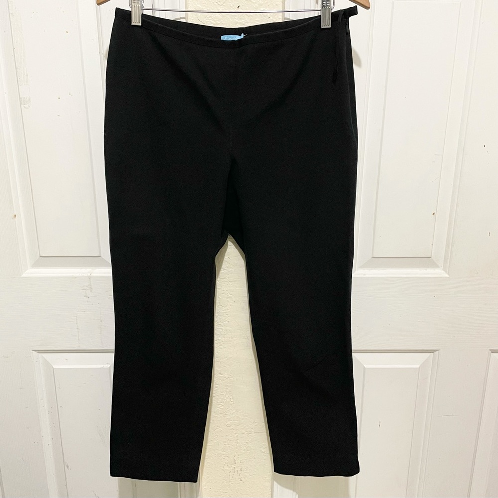 J. McLaughlin Black Capri Pants with Side Zip